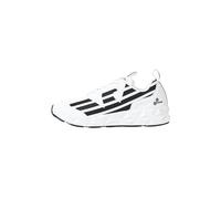 EA7 Baskets blanches pour homme avec logo imprimé, Blanc, 46 EU