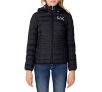 EA7 Black Giubbotto veste matelassée avec impression d'étiquette - Xs