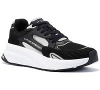 EA7 Crusher Sonic Mix Hommes Noirs/Argentés Trainers