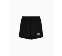 EA7 Emporio Armani Badge Logo Sweat Shorts W Pantalocino da donna black