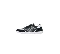 EA7 Emporio Armani Baskets basses 'NEW HERITAGE EAGLE' noir / blanc, Taille 43-43,5
