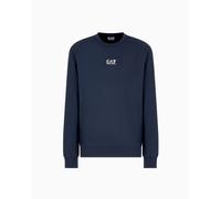 EA7 Emporio Armani Felpa girocollo Core Identity in cotone da Uomo blue