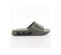 EA7 Emporio Armani hommes tongs de plage pour piscine d'été XBP008-XK337-T517 vert BEETLE+BLACK