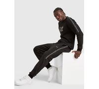 EA7 Emporio Armani Pantalon de jogging à bandes - Noir L