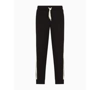 EA7 Emporio Armani Pantaloni jogger Logo Series in misto cotone da uomo black