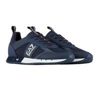 EA7 EMPORIO ARMANI Sneaker Training ecosuede/Mesh blu Unisex US23EA02 X8X027 38