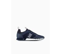 EA7 EMPORIO ARMANI Sneaker Training ecosuede/Mesh White/Gold Unisex US24EA06 X8X027