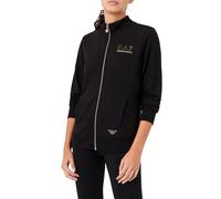 EA7 Sweat-shirt Femme avec Zip et Capuche Graphic Series en Modal Stretch (couleur Puce)
