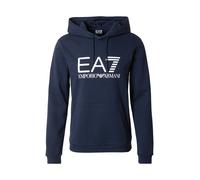 EA7 Emporio Armani Sweat-shirt bleu foncé / blanc, Taille XXXL