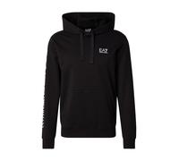 EA7 Emporio Armani Sweat-shirt noir / blanc, Taille XXXL