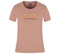 Ea7 Emporio Armani T-shirt à Manches Courtes Train Logo Series Eagle Logo Crossover
