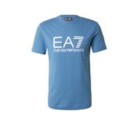 EA7 Emporio Armani T-Shirt bleu denim / blanc, Taille XL