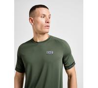 EA7 Emporio Armani T-shirt en maille avec bandes sur les manches - Vert S
