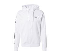 EA7 Emporio Armani Veste de survêtement noir / blanc, Taille L