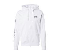 EA7 Emporio Armani Veste de survêtement noir / blanc, Taille XXL