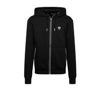 EA7 Emporio Armani Veste de survêtement noir / blanc, Taille XXL