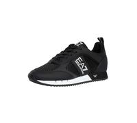 EA7 Homme Baskets en Maille avec Logo Athlétique, Black/White, 39 EU
