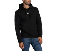 EA7 Homme Logo Central Sweat À Capuche, Black/White, XXL