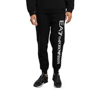 EA7 Homme Pantalon De Jogging À Grand Logo, Black/White, M