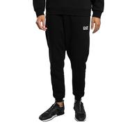 EA7 Homme Pantalon De Jogging avec Logo Pantaloni, Black/White, M
