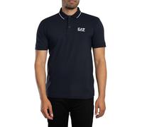 EA7 Homme Polo À Logo Trim, Blue, XL