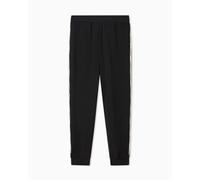 EA7 Pantaloni jogger Logo Series in misto cotone da uomo Black