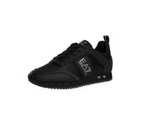 EA7 Pour des hommes Baskets à logo en maille de carbone, Noir