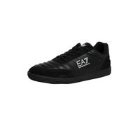 EA7 Pour des hommes Baskets en cuir avec logo, Noir