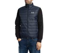 EA7 Pour des hommes Gilet léger avec logo sur la poitrine, Bleu
