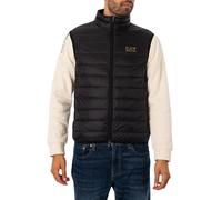 EA7 Pour des hommes Gilet tissé en duvet, Noir