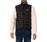 EA7 Pour des hommes Gilet tissé en duvet, Noir