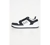 EA7 Sneakers Homme Noir Sneakers Avec Imprimé Logo Printemps Été 2025 Cuir Et G