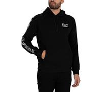 EA7 Sweat Capuche molletoné Logo Manche Homme