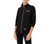 EA7 Sweat-shirt Femme avec Zip et Capuche Graphic Series en Modal Stretch (couleur Puce), Puce, L