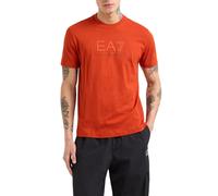 EA7 T-shirt pour Homme Visibility Regular Fit Orange