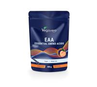 EAA 9 Acides Aminés Poudre | Avec BCAA | Goût Pêche | Biodisponibilité Élevée | Pre Workout Puissant | Testé en Laboratoire & Sans Additifs | Sachet 400g