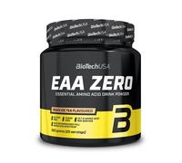 BioTech USA EAA Zero – Thé glacé à la pêche – 7160 mg EAA/portion – Sans sucre, sans gluten – 350 g