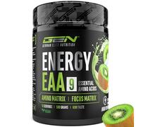 EAA Energy Mix - 500 g - Amino Matrix + Focus Matrix - Sans sucre - Avec caféine, taurine, guarana, N-acétyl-L-tyrosine - Booster pré-entraînement - Vegan (Kiwi)
