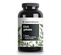 EAA gélules hautement dosées - 300 gélules - 8 acides aminés essentiels - végane, sans additifs inutiles - produit et contrôlé en laboratoire en Allemagne