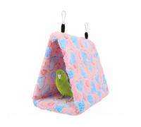 eaacaa Hamac d'Oiseau Tente à Suspendre, Nid Oiseaux pour Cage, pour Cage de Nid d'Oiseau Jouet pour Petits Animaux de Compagnie Hamac Perroquet Perruche Pigeon Perche Inséparable (Rose)