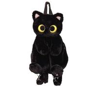 eaacaa Sac à dos en peluche en forme de chat, pour femme, mignon, sac d'école, sac à dos en peluche, sac à dos en peluche, sac à dos pour collation, téléphone portable, cosmétiques