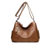 eaacaa Women's PU Leather Shoulder Bag Shoulder Bag Handbag Shoulder Bag Ladies Handbag Soft Satchel for Mother Crossbody Bag (Yellow)