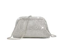 eaacaa Women's Sparkly Rhinestone Clutch Bag Cloud Shape with Sparkling Diamond Balls for Party and Wedding (Light Silver)