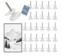 EAAGHK 120 Pcs Accroche Cadre sans Trace, Petit Crochet Tableau Mural en ABS, Mini Attache Cadre Invisible, Fixation Suspension Tableau Non Marquant Blanc, pour Photos Affiches Décorations de Fête
