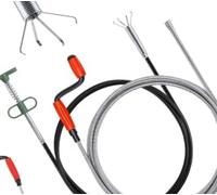 EAAGHK 2 Pcs Furet Déboucheur Canalisation en Métal, Pince à Griffe Flexible 2m et Furet Plomberie avec Manivelle 5m, Furet Canalisation Évier Manuel, pour Cuisine Salle de Bain Égouts Lavabo WC