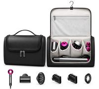 EAAGHK Étui Étanche pour Sèche-Cheveux Sac De Voyage Suspendu pour Sèche-Cheveux, Sac De Rangement Antichoc avec Séparateur, Compatible avec Dyson Airwrap Et Shark Flexstyle.