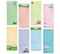Eaasty 8 Pcs Golf Magnetic Notepads 7.5 x 3.5 Inches Golfing Sticky Note Pads with Magnet to Do Lists Gifts Reminders Rewards for Adults Office Supplies Party Favors Fridge Decor