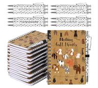 Eaasty Lot de 30 carnets de notes en forme de patte de chien - Journal à spirale avec stylo à bille en forme de patte - Cadeau pour femme et homme - Infirmière - Amoureux des animaux de compagnie