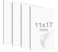 Eaasty Lot de 4 blocs-notes quadrillés de 28 x 43 cm avec papier épais pour croquis, journal, planification