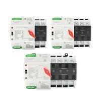 EAATS 2/3/4P 100A 110V/220V Mini ATS Commutateur de transfert automatique Commutateurs de sélection électrique Double interrupteur d'alimentation PV Énergie solaire Rail DIN 1 pièce(4P,220V)